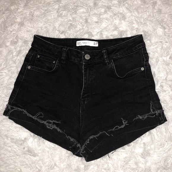 Zara Pants - Black High Waisted Shorts Zara